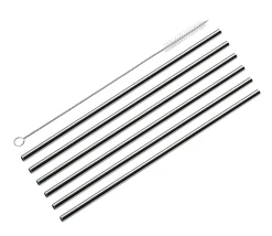 Cilio Trinkhalme Edelstahl 6er Set