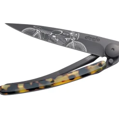 Deejo Taschenmesser Schildpattoptik mit Motiv