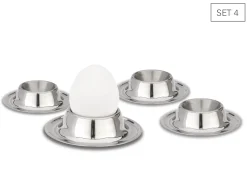 Eierbecher aus Edelstahl - Set 4
