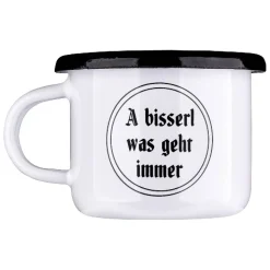 Gaudiknopf Mini-Haferl "A bisserl was geht immer" 50 ml