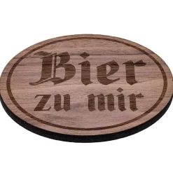 Gaudiknopf Untersetzer "Bier zu mir"