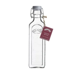 Glasflasche mit Bügelverschluß, eckig, 600 ml