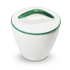 Gmundner Zuckerdose Gourmet "Grüner Rand"