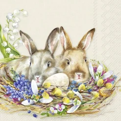IHR Cocktailservietten "Cuddly Bunnies"