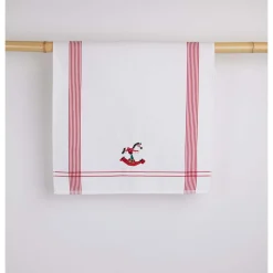 Kleinmann Geschirrtuch "Schaukelpferd" rot 50x70cm