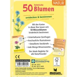 Moses Kartenset 50 heimische Blumen "Expedition Natur"