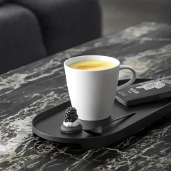 Villeroy & Boch Manufacture Rock blanc Becher mit Henkel 12,5x9,5x9,5cm