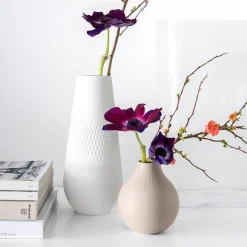 Villeroy & Boch Vase Carré hoch 11,5x11,5x26cm "Manufacture Collier blanc"