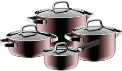WMF Fusiontec Mineral Topf-Set, 4-teilig, Rose Quartz